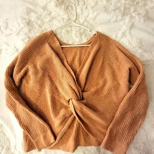 Aerie tan sweater size small